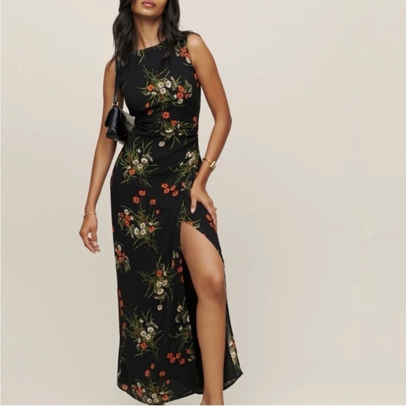 Reformation Robyn Ledger Floral Dress Madi Gown size 2 - Picture 1 of 10